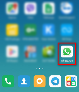 Иконка запуска приложения Ватсап на Андроиде